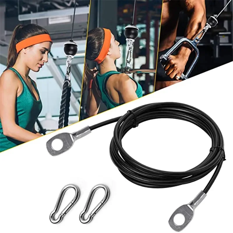 Crossfit Equipment - Aksesori peralatan kebugaran, tali baja tahan