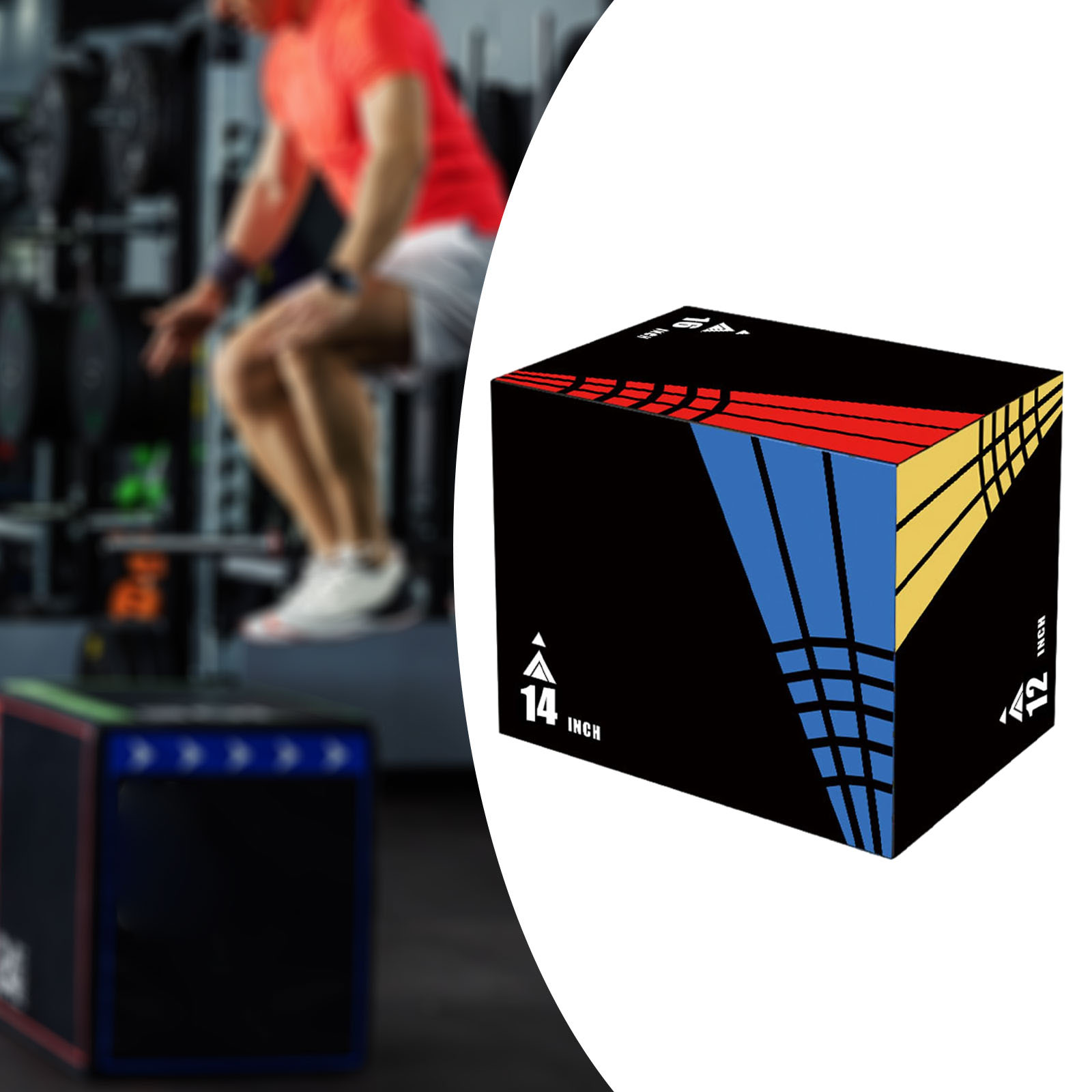 Kotak Lompat Plyometric 3-in-1 - Box Jump Plyo ulasan dan harga