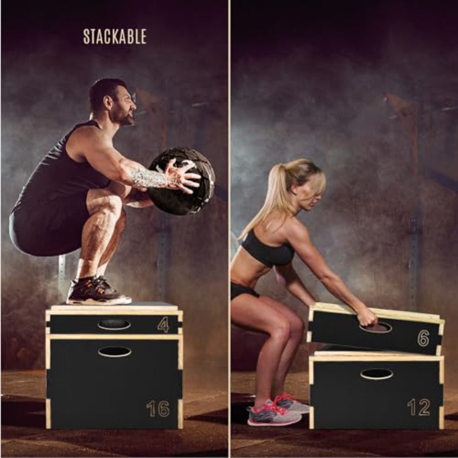 Kotak Plyo Kayu 3 in 1 untuk L - Box Jump Plyo ulasan dan harga
